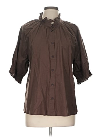 Bobi 3/4 Sleeve Button-Down Shirt (view 1)