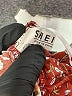 Shein Floral Red Shorts Size 7 - photo 3