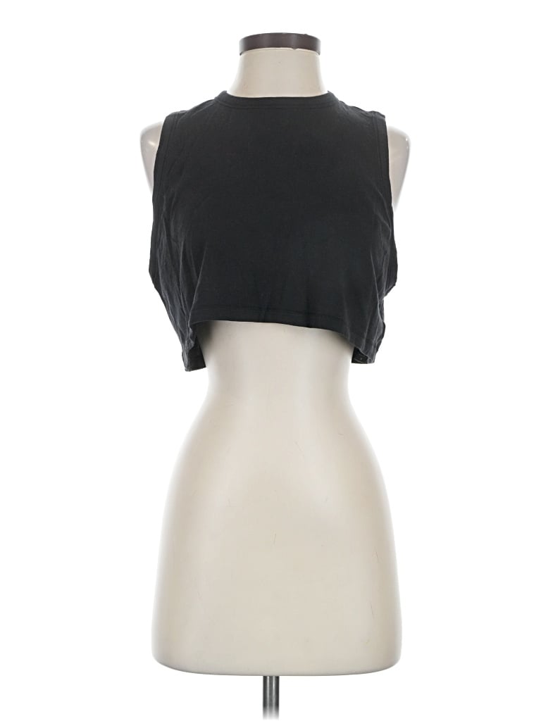 Pre-owned Skims Sleeveless T-shirt In Black