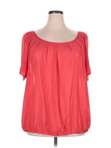 a.n.a. A New Approach Short Sleeve Blouse (view 1)