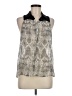 Bebe Silver Sleeveless Blouse Size M - photo 1