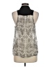Bebe Silver Sleeveless Blouse Size M - photo 2
