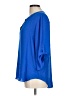 Chaus 100% Polyester Blue 3/4 Sleeve Blouse Size L - photo 5