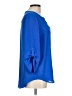 Chaus 100% Polyester Blue 3/4 Sleeve Blouse Size L - photo 4