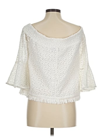 Kaari Blue 3/4 Sleeve Blouse (view 2)
