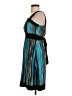 Raya Sun Stripes Teal Cocktail Dress Size S - photo 5