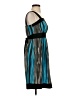 Raya Sun Stripes Teal Cocktail Dress Size S - photo 4