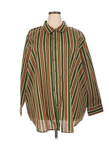 Roaman's Long Sleeve Button-Down Shirt (view 1)