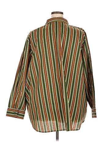Roaman's Long Sleeve Button-Down Shirt (view 2)