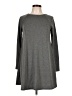 No Comment Solid Gray Casual Dress Size L - photo 1