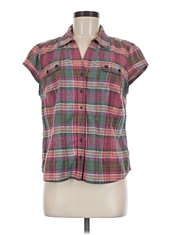 Christopher & Banks Short Sleeve Button-Down Shirt (view 1)