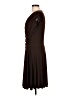 Soprano Solid Brown Casual Dress Size L - photo 5