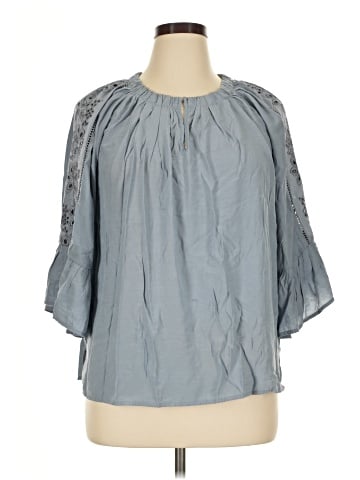 Democracy 3/4 Sleeve Blouse (view 1)