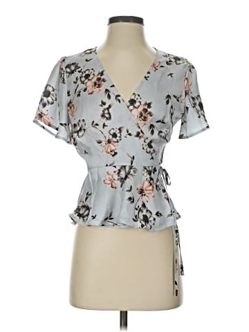 ASTR The Label Short Sleeve Blouse (view 1)