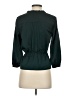 J.Crew 100% Polyester Green 3/4 Sleeve Blouse Size 2 - photo 2