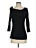 Deletta Black 3/4 Sleeve Top Size S - photo 1