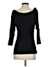 Deletta Black 3/4 Sleeve Top Size S - photo 2