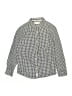 Zara Houndstooth Silver Long Sleeve Button-Down Shirt Size 8 - photo 1