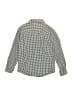 Zara Houndstooth Silver Long Sleeve Button-Down Shirt Size 8 - photo 2