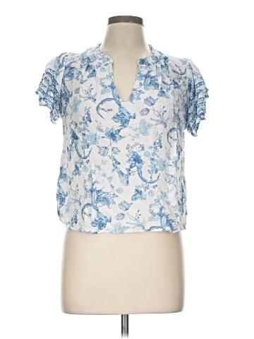 Laura Ashley Short Sleeve Blouse (view 1)