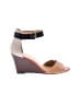 Nine West 100% Leather Color Block Tan Wedges Size 10 - photo 1