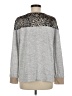 THML Animal Print Gray Pullover Sweater Size M - photo 2