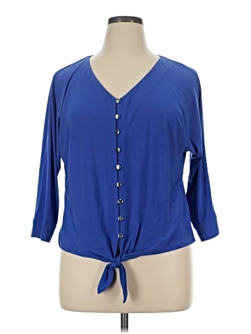 Notations 3/4 Sleeve Blouse (view 1)