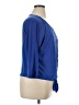 Notations Blue 3/4 Sleeve Blouse Size XL - photo 4