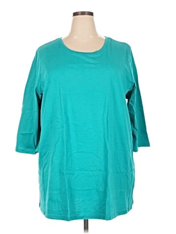 Woman Within 3/4 Sleeve T-Shirt (view 1)