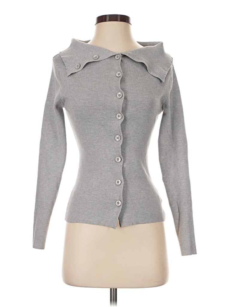 Pre-owned Commense Cardigan Sweater In Gray