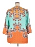 Rose + Olive Teal 3/4 Sleeve Blouse Size 2X - photo 2