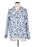 Sigrid Olsen Paisley Blue Long Sleeve Blouse Size XL - photo 1