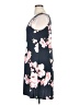 Perceptions Floral Gray Casual Dress Size 16 - photo 5