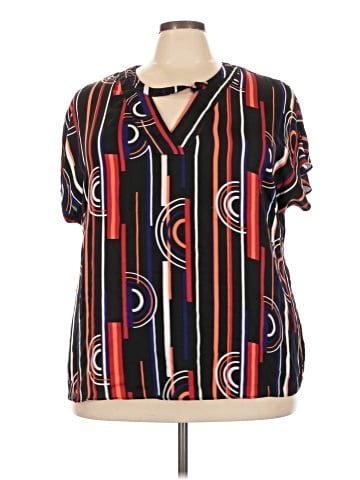 Worthington Short Sleeve Blouse (view 1)