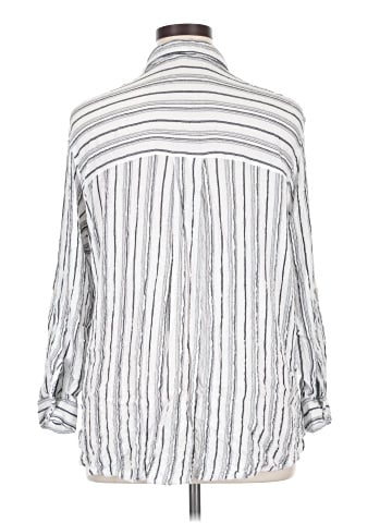 Jane and Delancey 3/4 Sleeve Button-Down Shirt (view 2)