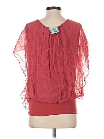 Meo Meli Short Sleeve Silk Top (view 2)