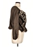 Ryu Brown 3/4 Sleeve Blouse Size L - photo 4