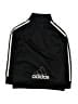 Adidas 100% Polyester Black Track Jacket Size 6 - photo 2