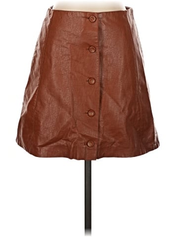 FRNCH Faux Leather Skirt (view 1)