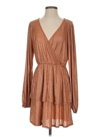 Peach Love Casual Dress (view 1)