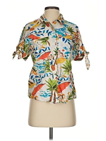 St. John's Bay Short Sleeve Blouse (view 1)