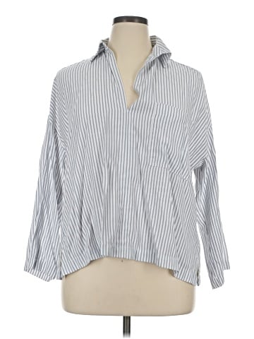 Max Studio 3/4 Sleeve Button-Down Shirt (view 1)