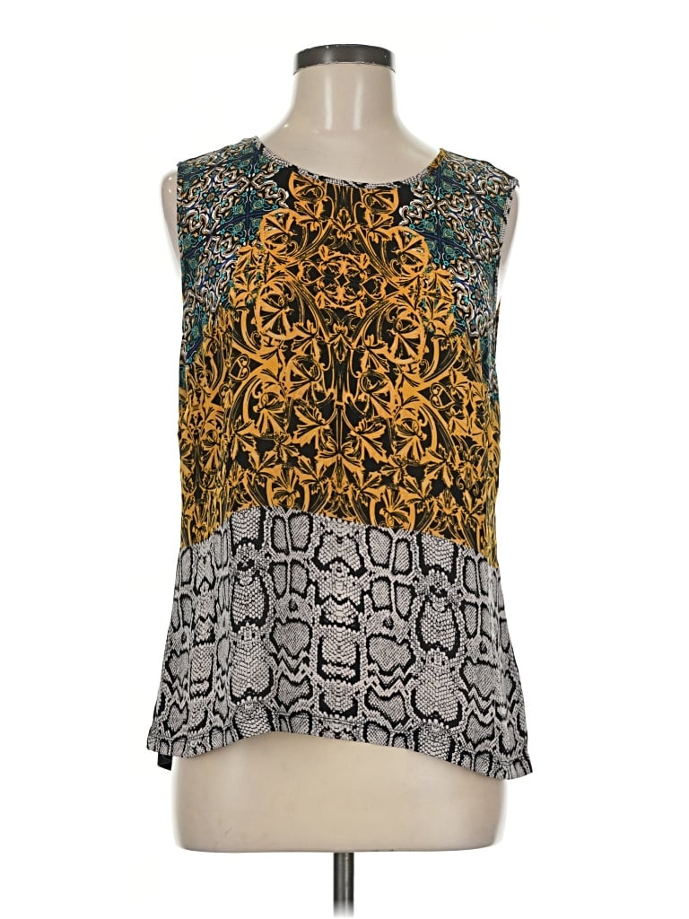 Pre-owned Laundry By Shelli Segal Sleeveless Blouse In Gray