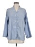 Assorted Brands 100% Cotton Blue 3/4 Sleeve Button-Down Shirt Size 6 - photo 1