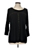 Notations Black 3/4 Sleeve Top Size L - photo 1