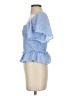 ASTR The Label 100% Polyester Blue Short Sleeve Blouse Size S - photo 5