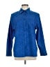 Chico's Polka Dots Blue Long Sleeve Button-Down Shirt Size Lg (2.5) - photo 1