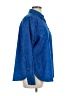 Chico's Polka Dots Blue Long Sleeve Button-Down Shirt Size Lg (2.5) - photo 4