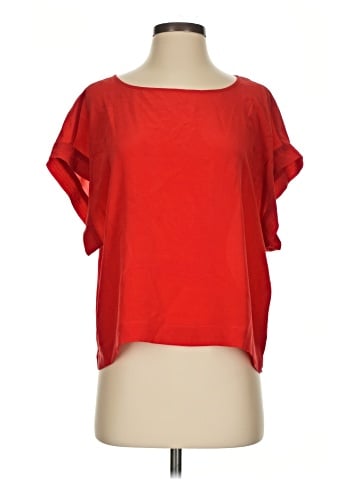 Madewell Short Sleeve Silk Top (view 1)