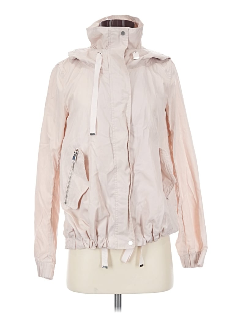 Pre-owned Zara Basic Windbreaker Jacket In Pink
